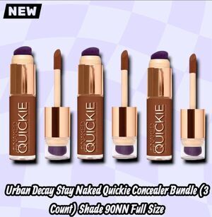 New Urban Decay Stay Naked Quickie Concealer Bundle (3 Count) Shade 90NN Full Si